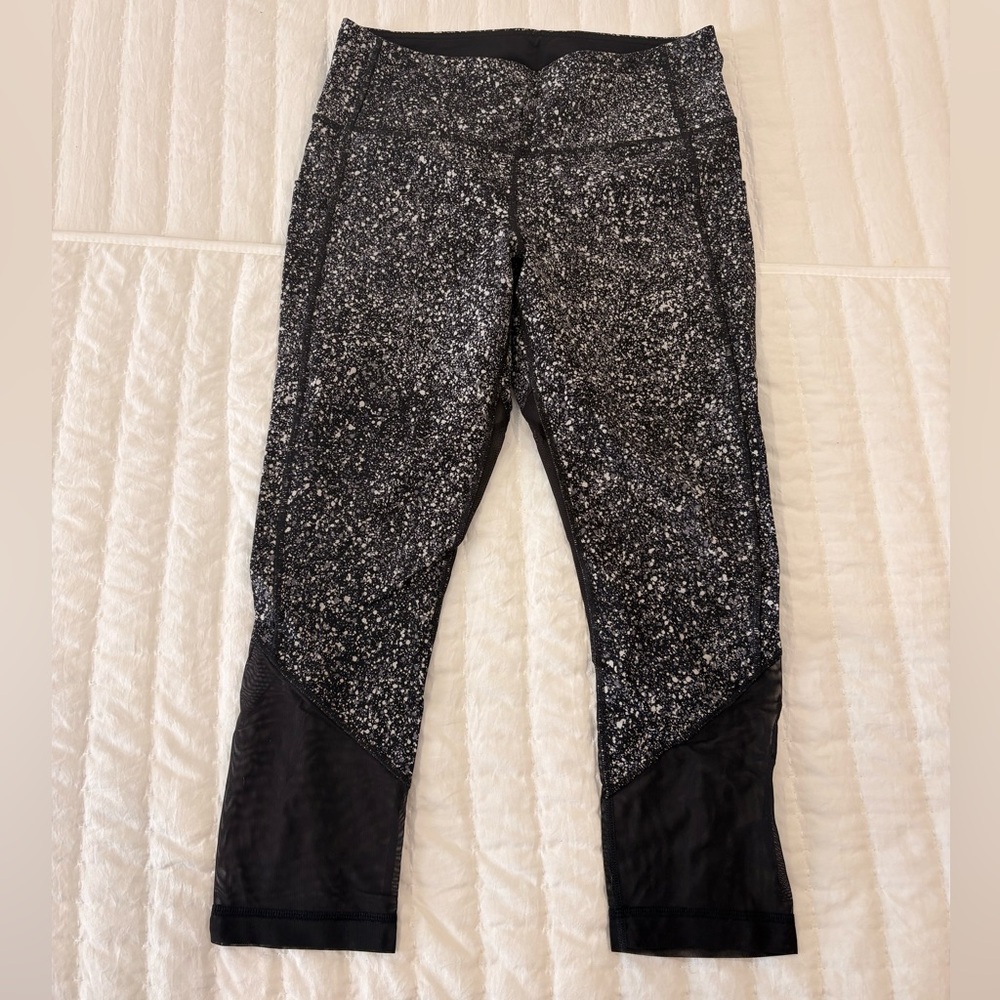 lululemon athletica Black and White Speckled Leggings